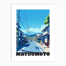 Matsumoto Japan 1 Colourful Travel Poster Art Print