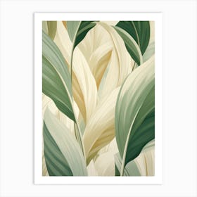 Tropical Leaves 14 Art Print