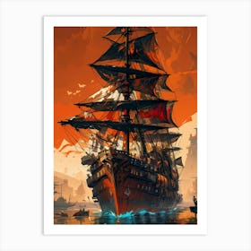 Pirate Ship 2 Art Print