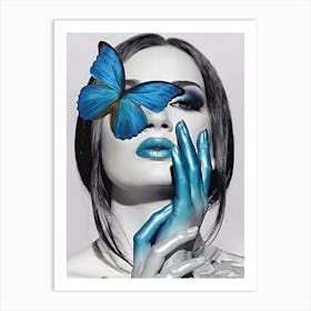 Blue Butterfly 3 Art Print