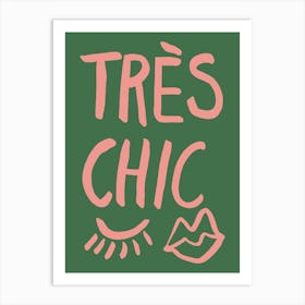 Tres Chic Green Art Poster_2043049 Art Print