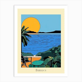 Poster Of Minimal Design Style Of Barbados 4 Art Print