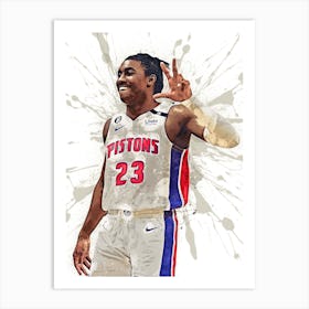 Jaden Ivey Detroit Pistons 1 Art Print