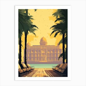 Dolmabahe Palace Modern Pixel Art 4 Art Print