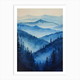 Smoky Mountains Art Print