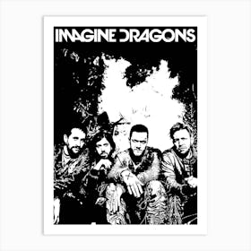 Imagine Dragons 8 Art Print