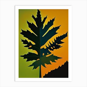 Tamarack Leaf Vibrant Inspired 2 Art Print