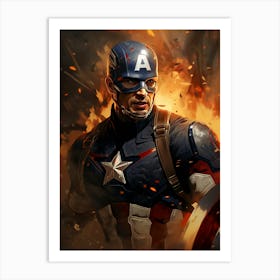 Captain America 31 Art Print