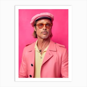 Brad Pitt Fashion Art 1 Art Print