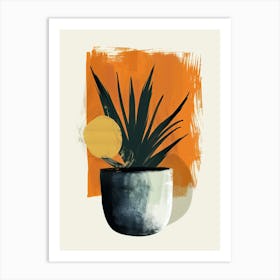 Potted Plant, minimalism Art Print