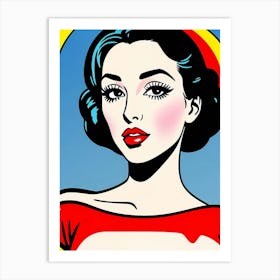 Pop Beauty: A Bold Expression in Dots and Lines Pop Art Art Print