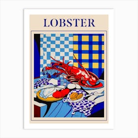 Lobster 3 Seafood Poster Art Print
