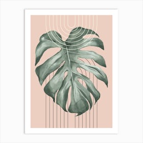 Monstera Leaf 1 Art Print