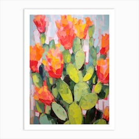 Cactus Painting Opuntia Fragilis 3 Art Print