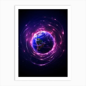 Earth In A Spiral Galaxy Art Print