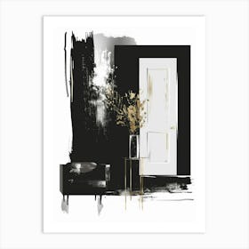 Black And Gold 24 Art Print