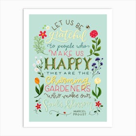 Charming Gardeners Art Print