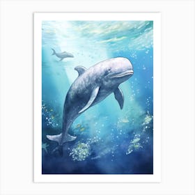 Whale In Ocean 2 Art Print