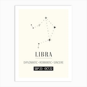 Libra Zodiac Sign  Art Print