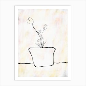 Tulips In A Vase Art Print