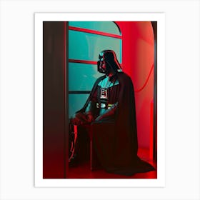 Darth Vader In Wes Anderson Style 06 Art Print