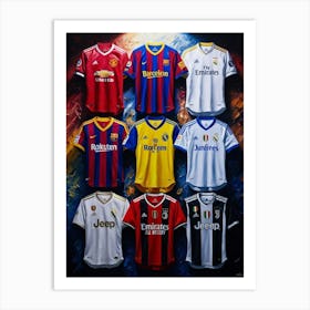 Soccer Jerseys 5 Art Print