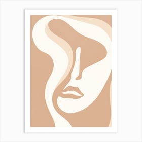 Face Of A Woman 12 Art Print