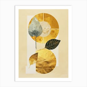 Golden Leaves 52 Art Print