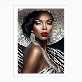 Afro-American Beauty Rich Slay 7 Art Print