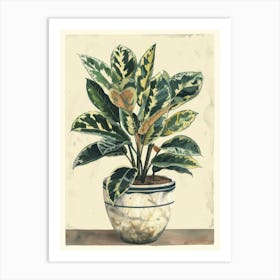 Plant In A Pot 14 Art Print