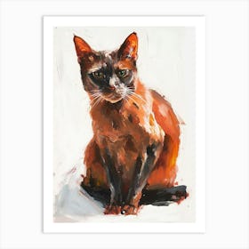 Chartreux Cat Painting 3 Art Print