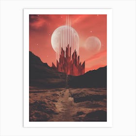 Other worldly Cosmic landscape 1 Art Print