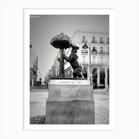 Statue Of Madrid Art Print