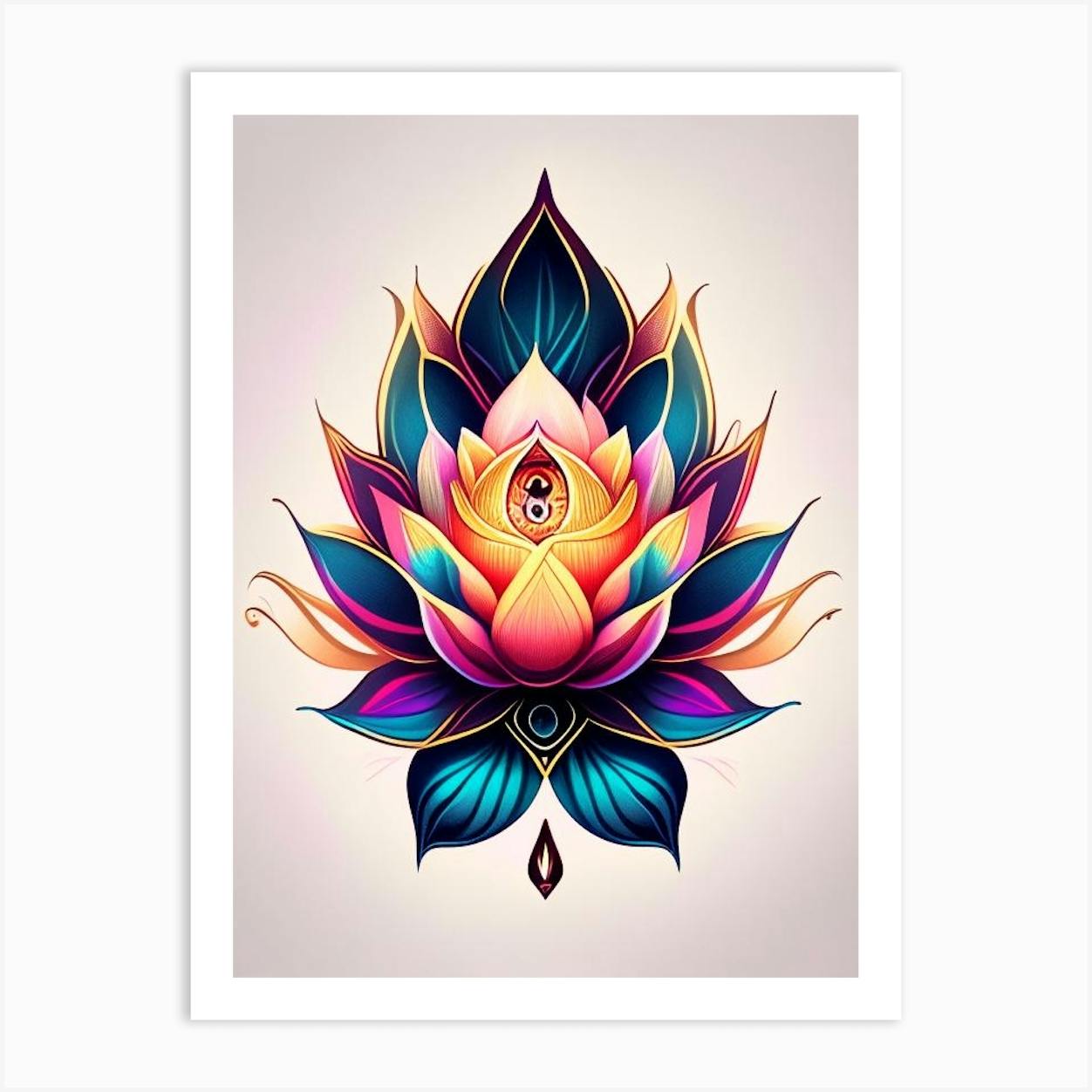 Vector outline illustration of lotus with boho pattern Element for tattoos  printing on Tshirts postcards spa centers yoga studios and your desig  Stock Vector Image  Art  Alamy