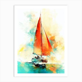Sailboat Painting 1 sport Art Print