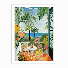 Miami Beach, Florida, Matisse And Rousseau Style 6 Art Print