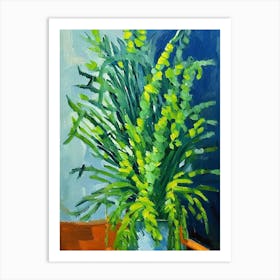 Asparagus Fern Cézanne Style Art Print