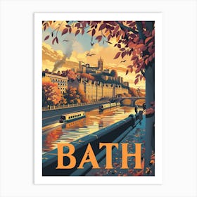 Bath In Autumn Art Print