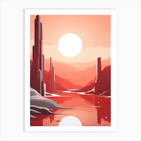 Futuristic Abstract Minimalist 9 Art Print