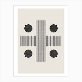 Abstract Cross Art Print