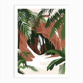 Cave In The Jungle Art Print