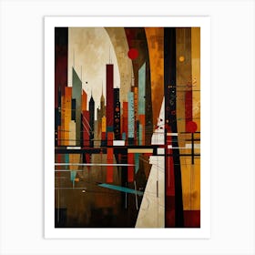 Abstract Cityscape 4 Art Print