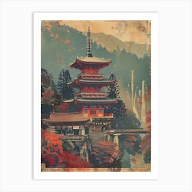 Nikko Toshogu Shrine Mid Century Modern 4 Art Print