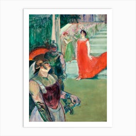 The Opera Messalina At Bordeaux (Messaline Descend L Escalier Bordé De Figurants), Henri de Toulouse-Lautrec Art Print