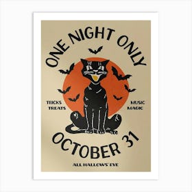 Retro Halloween Art Print