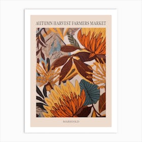Fall Botanicals Marigold 2 Poster Art Print