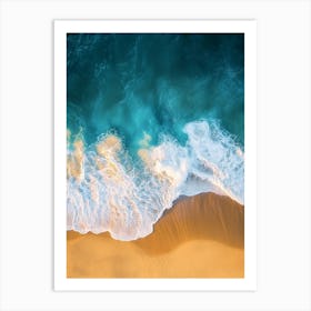 Aerial View Of A Beach 20 Art Print