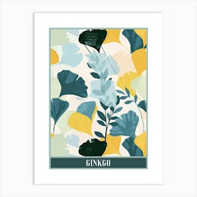 Ginkgo Tree Flat Illustration 7 Poster Art Print