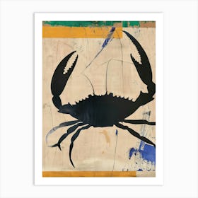 Crab 1 Cut Out Collage Art Print