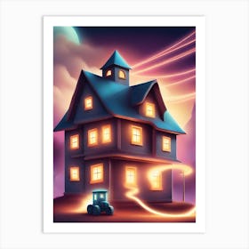 House On The Hill Art Print